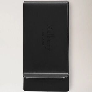 Mulberry Laser Cut Money Clip in Gunmetal Black Steel - MSRP $100 - NWT SAVE $50